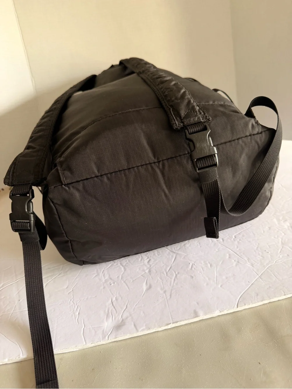 Supreme Black Drawstring tote backpack SS19